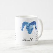 Mug Aries Zodiac Traite Musique (Devant droit)