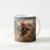 Mug Aries Zodiac with Warrior and Charging Ram (Devant droit)