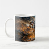 Mug Aries Zodiac with Warrior and Charging Ram (Gauche)