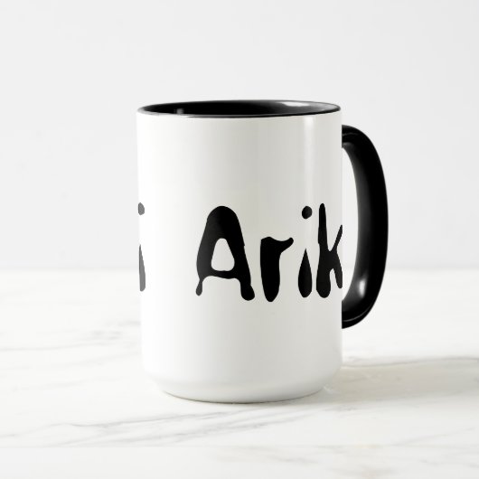 Mug Ariki Maori Nom du mâle, (Devant droit)