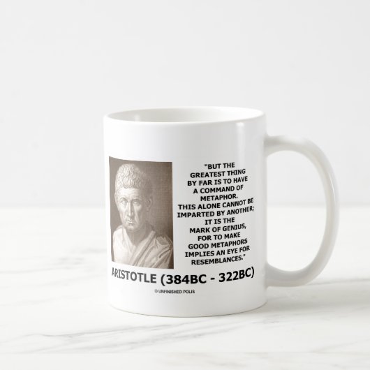 Mug Aristote Commande De Métaphore Marque De Citation (Droite)
