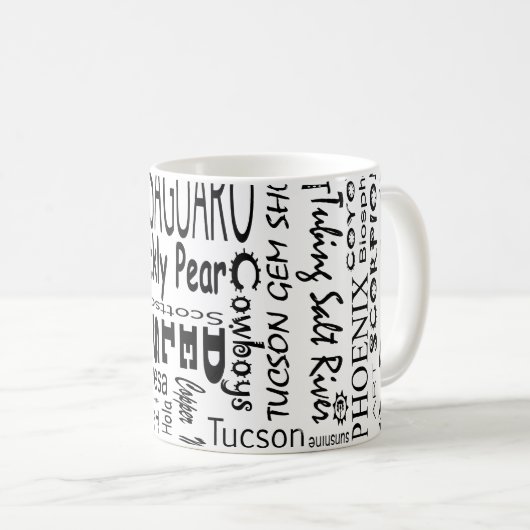 Mug Arizona Buzz Mots (Devant droit)