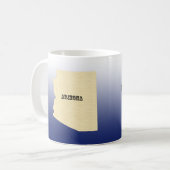 Mug - Arizona Carte avec la ville (Devant gauche)