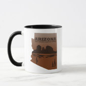 Mug Arizona carte Grand Canyon paysage (Gauche)