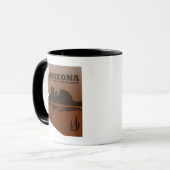 Mug Arizona carte Grand Canyon paysage (Devant gauche)