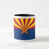 Mug Arizona Drapeau : Réglage de Star Sun, État du cui (Centre)