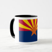 Mug Arizona Drapeau : Réglage de Star Sun, État du cui (Devant gauche)
