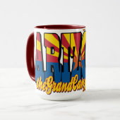 Mug Arizona Grand Canyon State Tiled Across (Devant gauche)