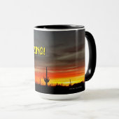 Mug "Arizona is Amazing !" Cactus Sunset Sonoran (Devant droit)