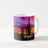 Mug Arizona Saguaro Cactus Sud-Ouest Désert Sunset (Devant droit)