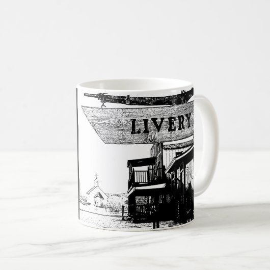 Mug Arizona Territoire Le Livery Western Town (Devant droit)