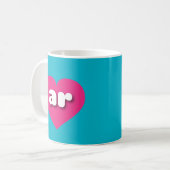 Mug Arkansas coeur rose chaud - I love ar (Devant gauche)