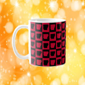 Mug Arkansas US State Red and Black Pattern