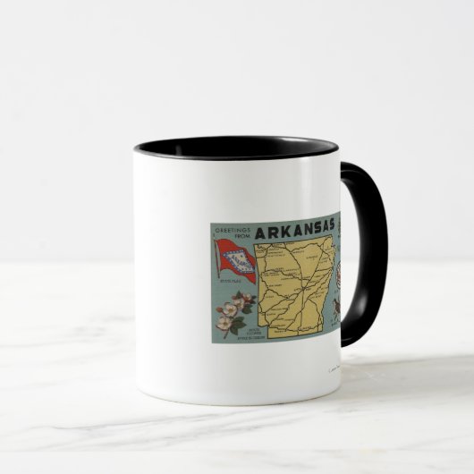 Mug ArkansasGrandes lettres ScènesArkansas 2 (Devant droit)