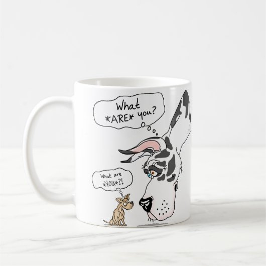 Mug Arlequin Dane & Chihuahua (Gauche)