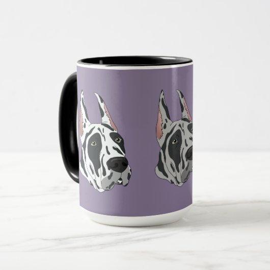 Mug Arlequin Great Dane (Devant gauche)