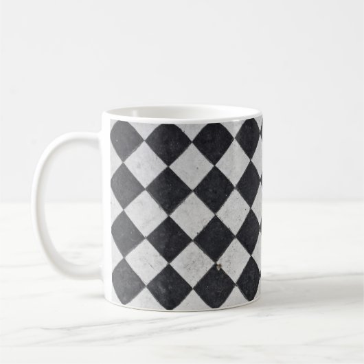 Mug Arlequin noir et blanc (Gauche)