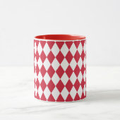 Mug Arlequin rouge et blanc (Centre)