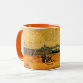Mug Arles : Vue des champs de blé par Vincent van Gogh (Devant gauche)