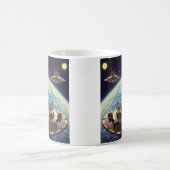Mug Armada de soucoupes galactiques rétro (Centre)