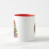 Mug Armadillo de Noël ajouter monogramme (Centre)
