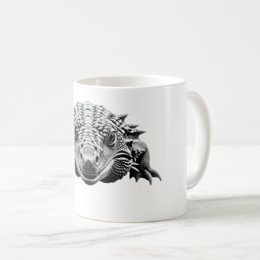 Mug Armadillo Lizard T-Shirt - Design Reptile unique (Devant droit)