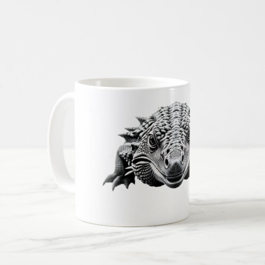 Mug Armadillo Lizard T-Shirt - Design Reptile unique (Devant gauche)