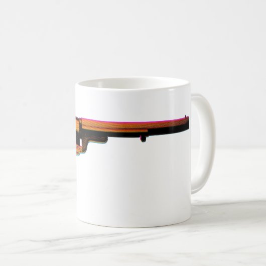 Mug arme à feu d'impression d'écran (Devant droit)