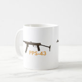Mug Arme de sous-machine 2ÈME GUERRE MONDIALE PPS-43 s (Devant gauche)