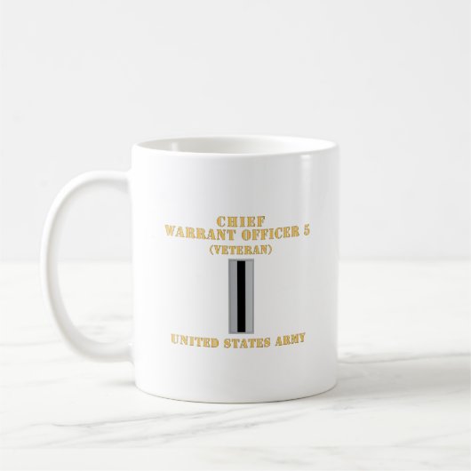 Mug Armée - Adjudant-chef 5 - CW05 - Ancien combattant (Gauche)