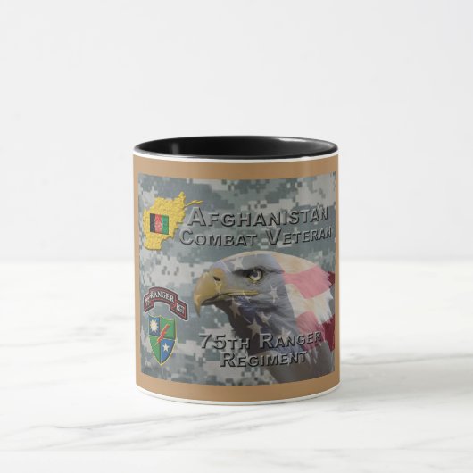 Mug Armée afghane de combat 75e régiment de Rangers (Centre)
