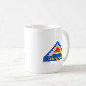 Mug Armée de terre - 7e armée des États-Unis avec 7 ét (Devant droit)