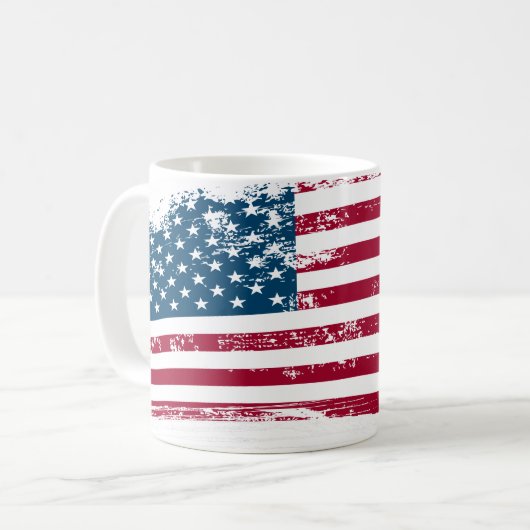 Mug Armée patriotique du drapeau américain (Devant gauche)