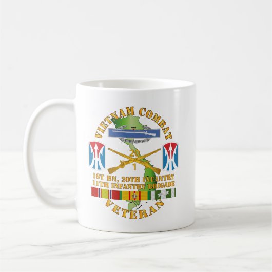 Mug Armée - Vietnam Combat Vet - CIB w 1st Bn (Gauche)