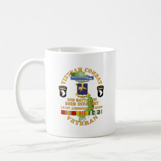 Mug Armée - Vietnam Vet de combat - 2e Bn 502e Infante (Gauche)