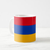 Mug Arménie Drapeau en céramique Musique (Devant gauche)