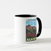 Mug Armes à feu et montagnes - Latouche, Alaska (Devant droit)