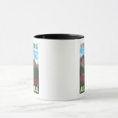 Mug Armes à feu et montagnes - Wrangell, Alaska (Centre)