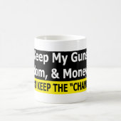 Mug Armes à feu, liberté, et argent (Centre)