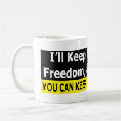 Mug Armes à feu, liberté, et argent (Gauche)