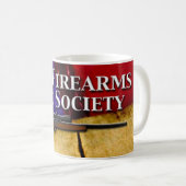 Mug Armes à feu sûres, société sûre (Devant droit)
