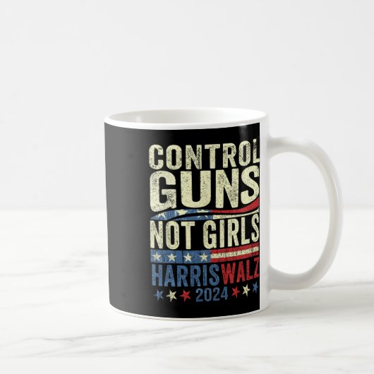 Mug Armes de contrôle et non filles droits des femmes  (Droite)