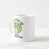 Mug Armes De Destruction De L'Herbe Drôle Golf Pun (Devant gauche)
