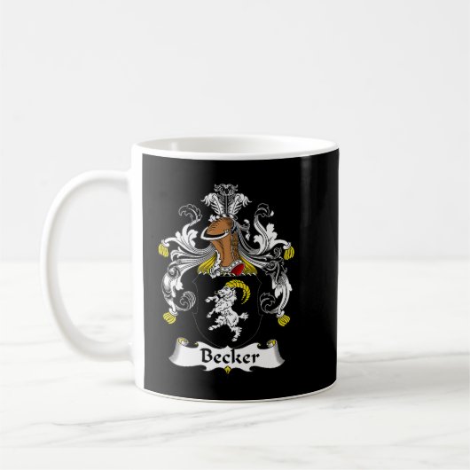Mug Armoiries de Becker Family Crest Premium  (Gauche)