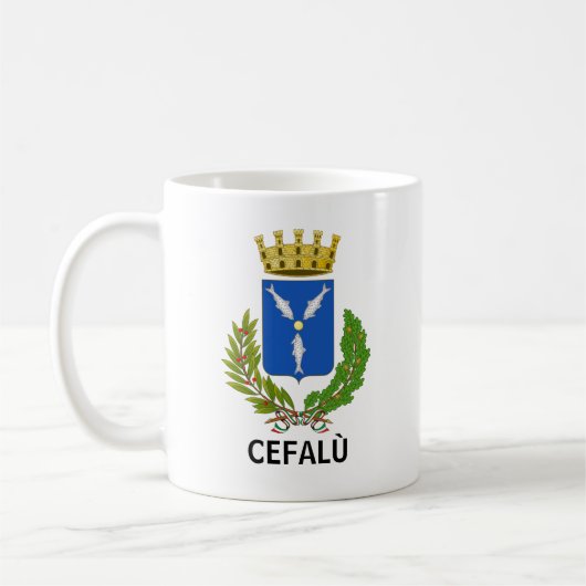 Mug Armoiries de Cefalù - Sicile (Gauche)