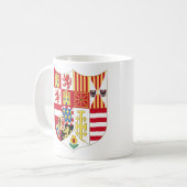 Mug Armoiries de Charles V Saint Empereur Romain Coffe (Devant gauche)