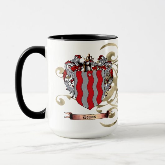Mug Armoiries de Downs (2 côtés) (Gauche)