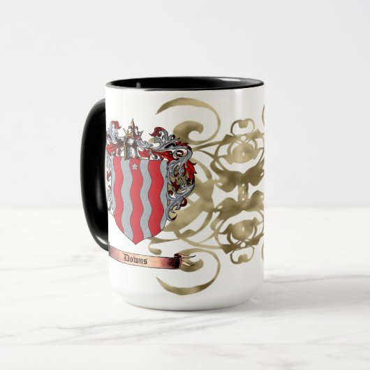 Mug Armoiries de Downs (2 côtés) (Devant gauche)