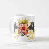 Mug Armoiries De Ferdinand II D'Aragon Avec Soutien (Devant gauche)