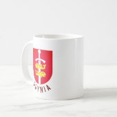 Mug Armoiries de Gdynia, Pologne (Devant gauche)